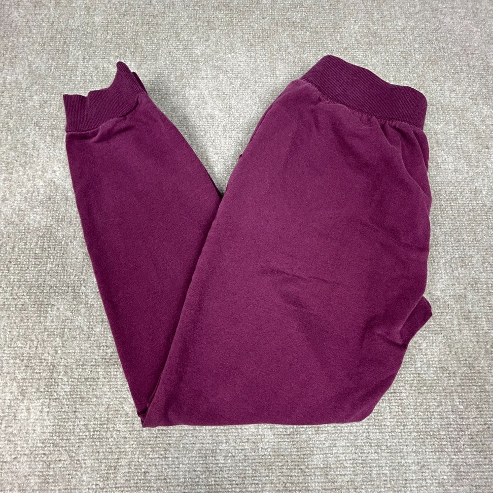 Flirtitude Active Jogger Pants Women Medium Wine Cotton Graphic Bebe Tapered Leg